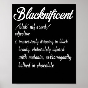 Blacknificent Black Pride Black History Month Poster