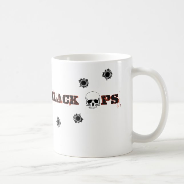 BlackOps Skull Shots Coffee Mug (Right)