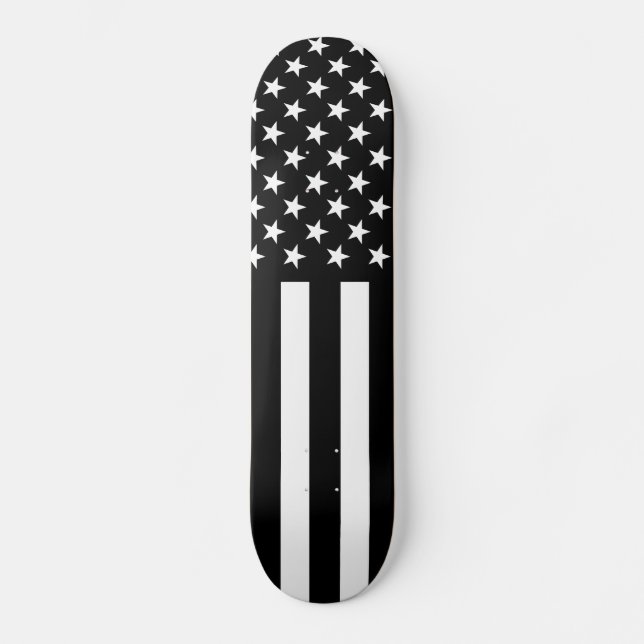 Blackout American Flag Skateboard (Front)