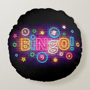 Blackout Bingo Round Pillow