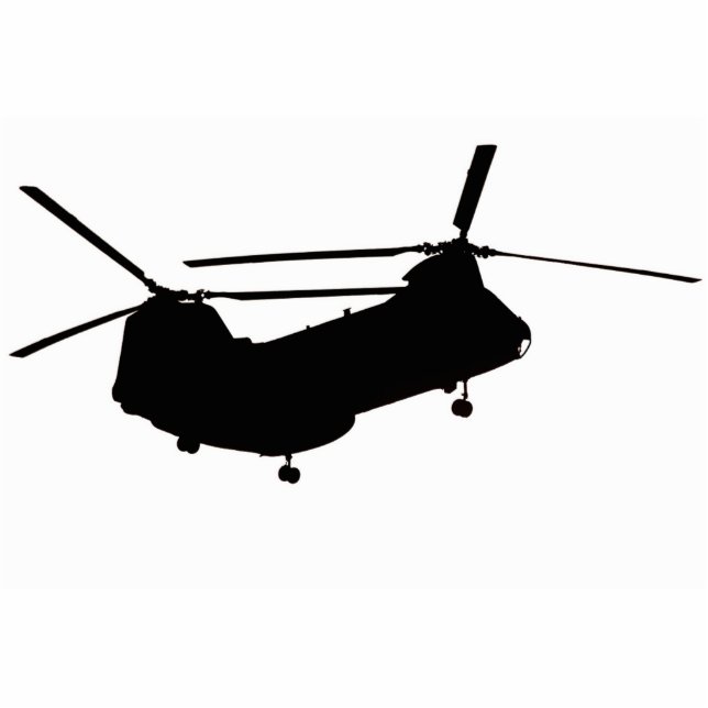 Blackout CH-46 Helicopter Standing Photo Sculpture (Front)
