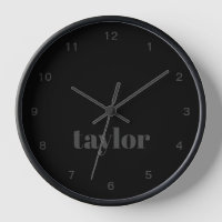 Blackout Modern Minimalist Trendy Personalised