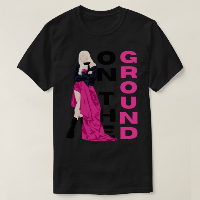 BLACKPINK - Rose - On The Ground - Ver. 2   T-Shirt (Design Front)