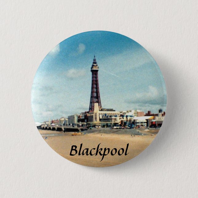 Blackpool 6 Cm Round Badge (Front)
