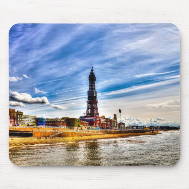 Blackpool Beach Mouse Mat (Front)