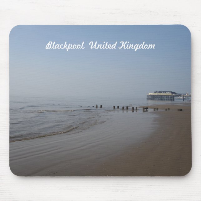 Blackpool Beach Mouse Mat (Front)