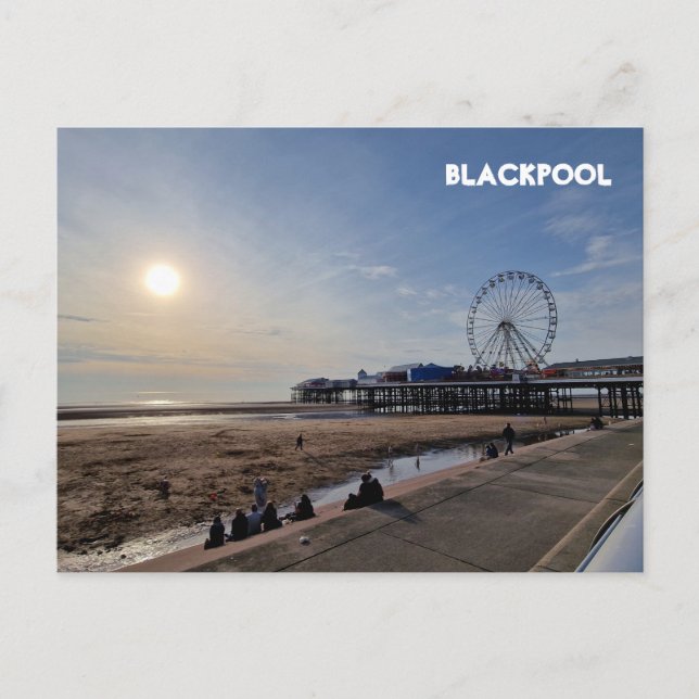 Blackpool Beach Postcard (Front)