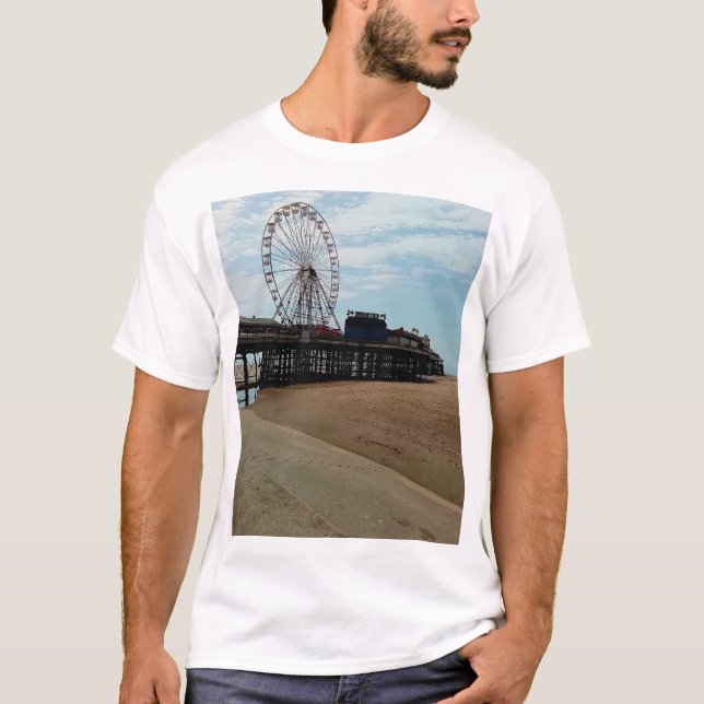 Blackpool beach T-Shirt (Front)