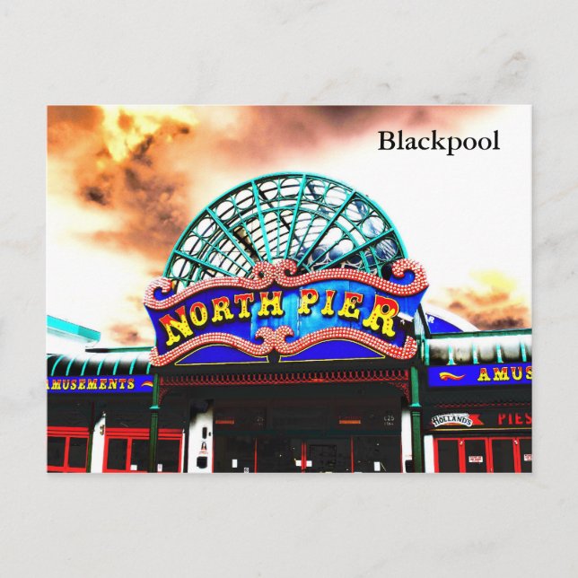 Blackpool North Pier Postcard (Front)