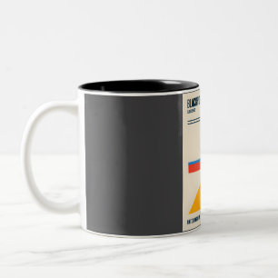 Blackpool Pleasure Beach Retro Travel Art Two-Tone Coffee Mug