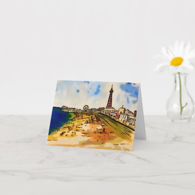 Blackpool Seaside Lancashire     Card (Small Plant)