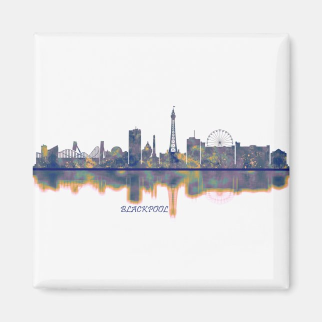 Blackpool Skyline Magnet (Front)