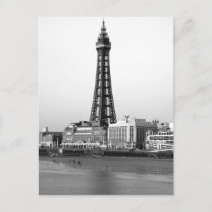 Blackpool Tower B/W Postcard