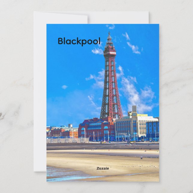 Blackpool Tower Holiday Card (Back)