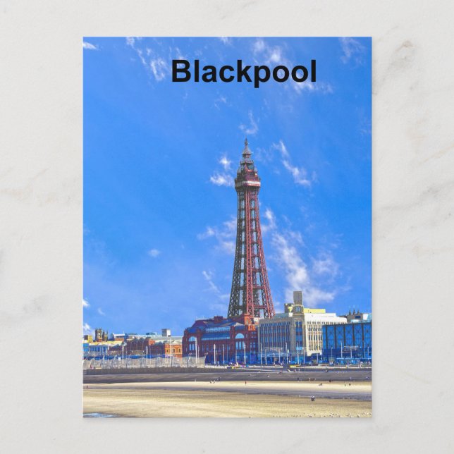 Blackpool Tower Holiday Postcard (Front)