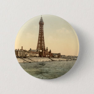 Blackpool Tower I, Lancashire, England 6 Cm Round Badge