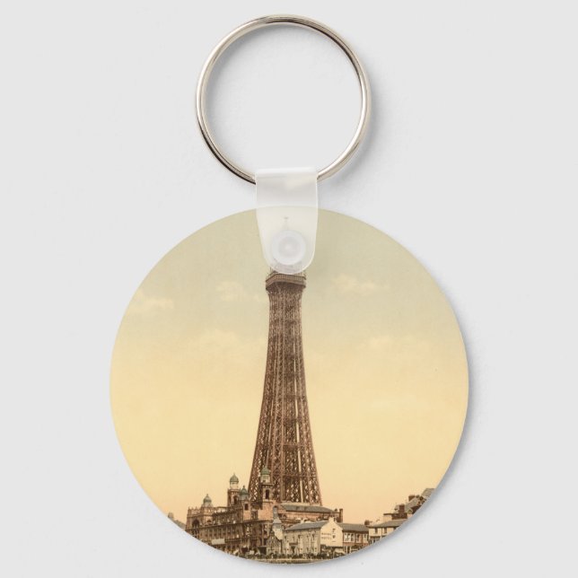Blackpool Tower IV, Lancashire, England Key Ring (Front)
