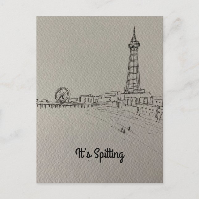 Blackpool Tower original art Postcard (Front)