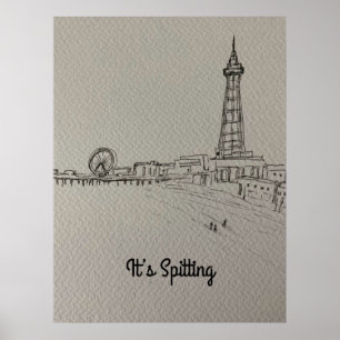 Blackpool Tower original art Poster