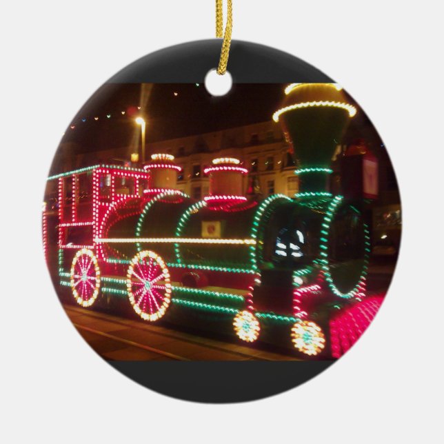 Blackpool Tram Train Ornament (Front)