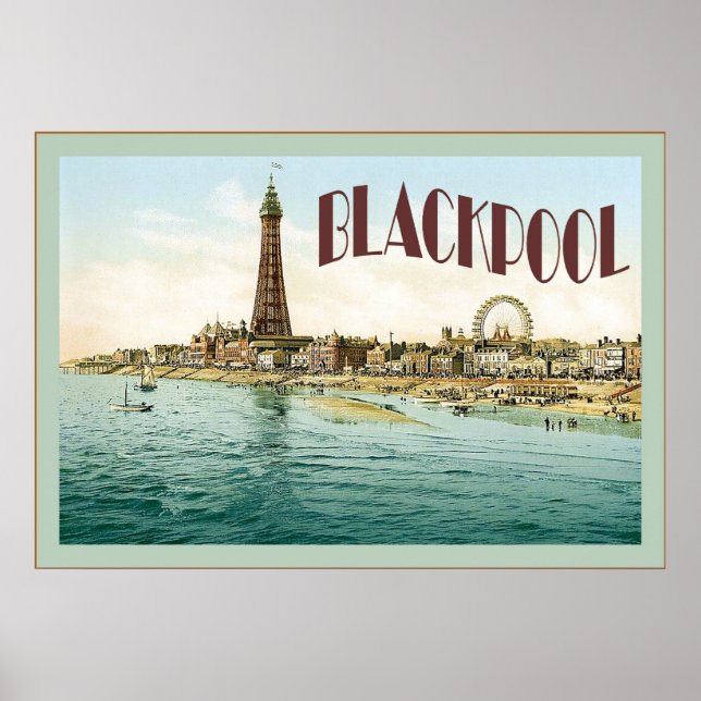 Blackpool ~ Vintage Travel Poster (Front)