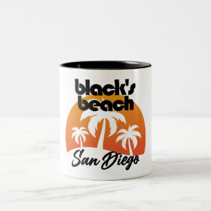 Black's Beach,San Diego Two-Tone Coffee Mug