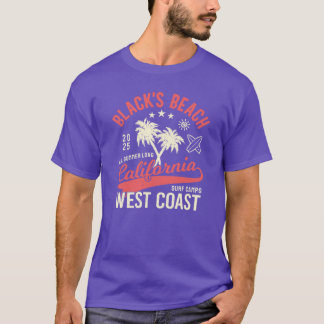 Blacks Beach Surf Camp Surfing San Diego West Coas T-Shirt