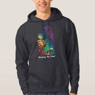 Blacksburg New School Art Logo white type Hoodie