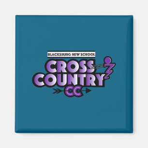 Blacksburg New School Cc Running Club Long Sleeve Magnet