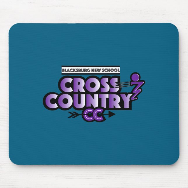 Blacksburg New School Cc Running Club Long Sleeve  Mouse Mat (Front)
