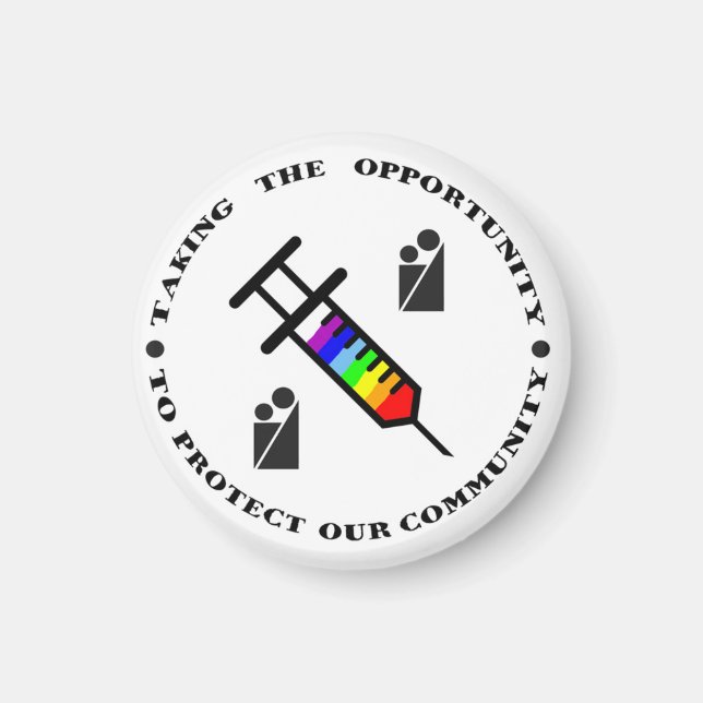 Blacksburg New School Celebrates COVID Vaccine Magnet (Front)