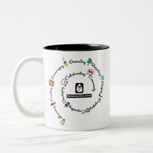 Blacksburg New School Colour Spiral mug