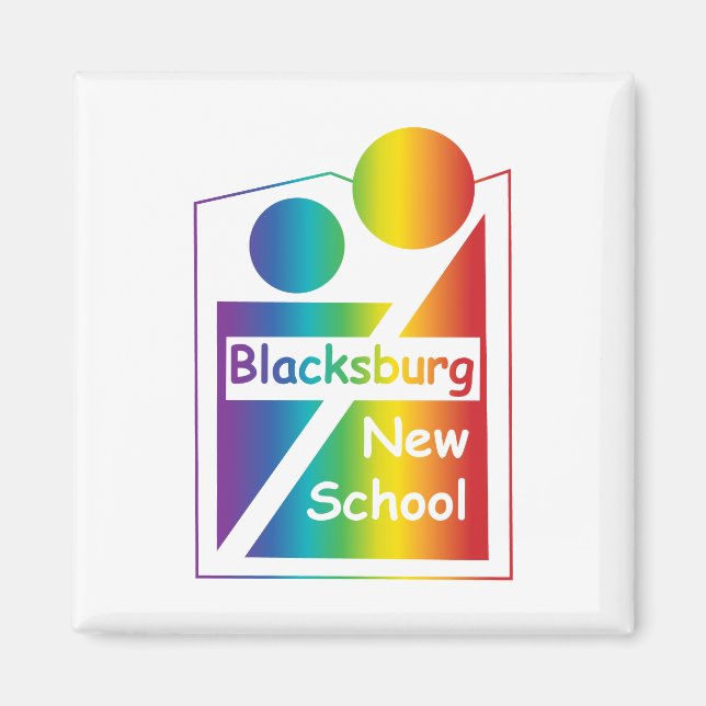 Blacksburg New School  Magnet (Front)