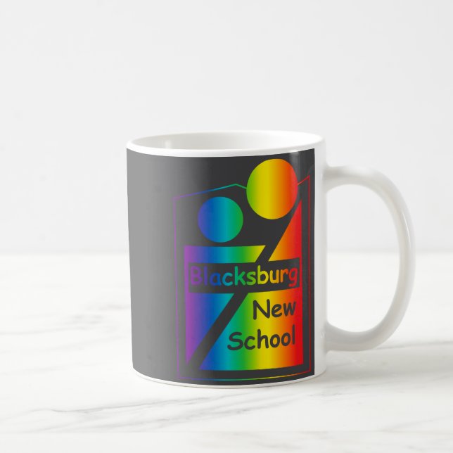 Blacksburg New School Retro Design _1  Coffee Mug (Right)