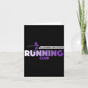 Blacksburg New School Running Club Card
