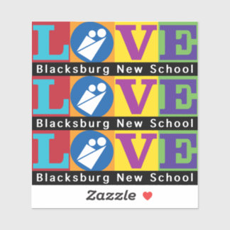 Blacksburg New School Vinyl Sticker