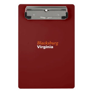 Blacksburg, Virginia Mini Clipboard