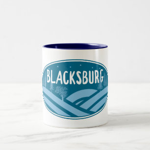 Blacksburg Virginia Outdoors Two-Tone Coffee Mug
