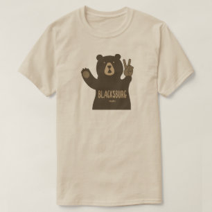 Blacksburg Virginia Peace Bear T-Shirt