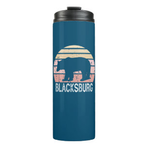 Blacksburg Virginia Retro Bear Thermal Tumbler