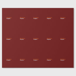 Blacksburg, Virginia Wrapping Paper