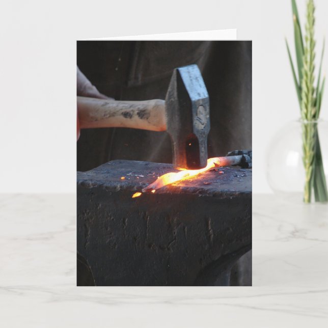 Blacksmith at Work Card (Front)