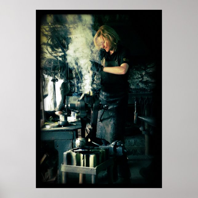 Blacksmith at work poster (Front)
