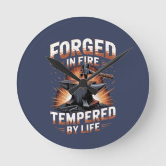 Blacksmith Badge Design Clock