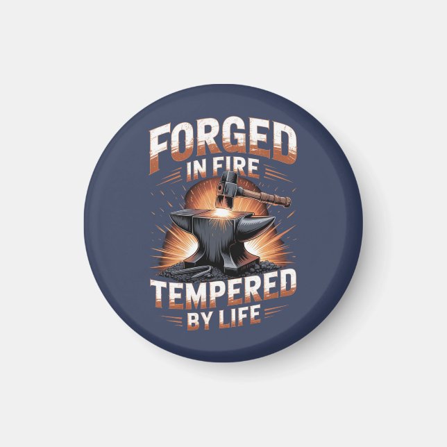 Blacksmith Badge Design Magnet (Front)