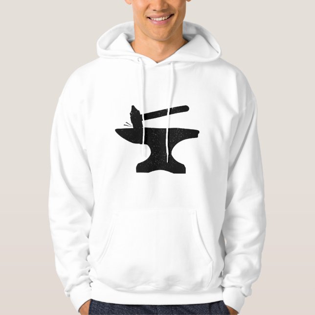 Blacksmith Black smithing Forge Forging Hoodie (Front)
