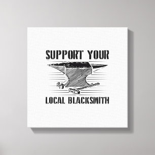 Blacksmith Blacksmithing Forging Craftsman Anvil Canvas Print