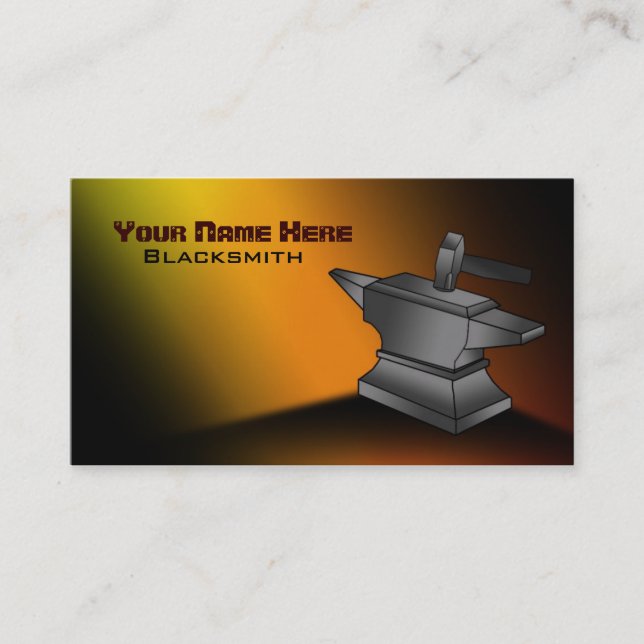 Blacksmith Business Cards (Front)