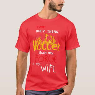 Blacksmith Forge Gift for Husband Print T T-Shirt