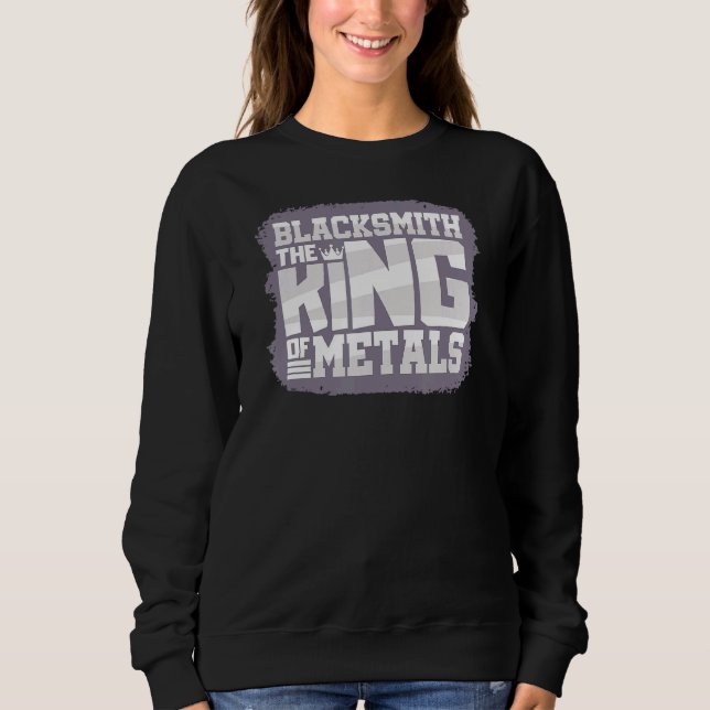Blacksmith Forging Hammer For Farrier Coal Forge B Sweatshirt (Front)